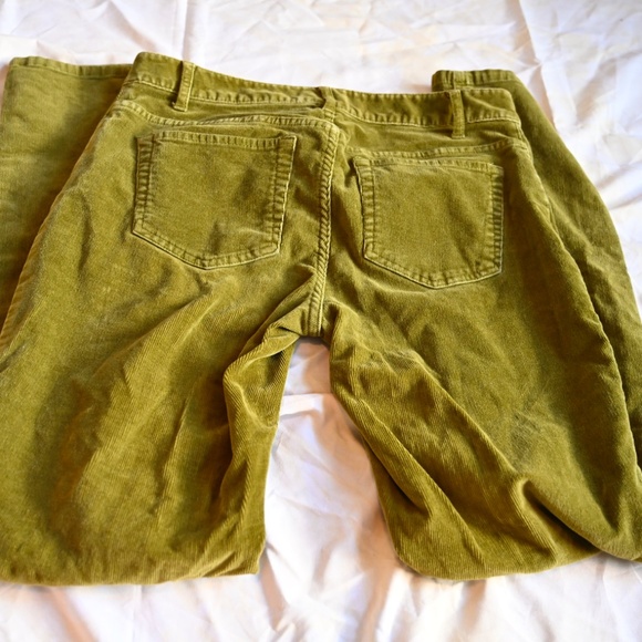J.Jill Olive Green Slim‑Leg Corduroy Pants – Size 4P - Picture 5 of 8